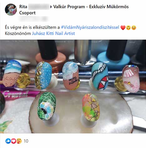 Villámgyors Nyári Szalondíszítések Vélemény Rita - Juhász Kitti Nail Artist