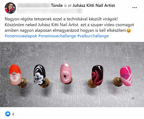 onemove alapok egymozdulat technika vélemény Tünde - Juhász Kitti Nail Artist